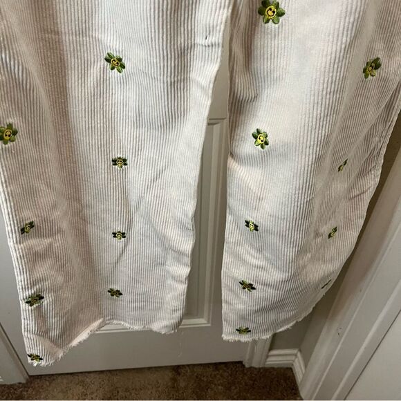 Forever 21 Corduroy Women’s Carpenter Pants Size XS Smiley Face Flowers - Picture 8 of 12